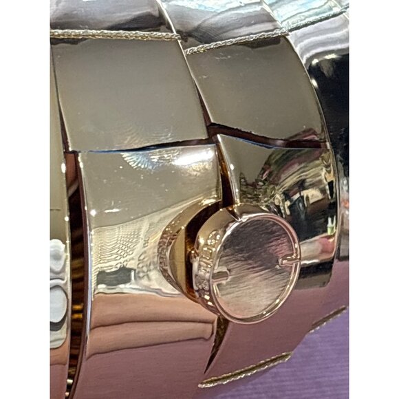 Cult Gaia Sirena Clutch in Shiny Gold New with box As-Is Hangbag Purse Seashell - Picture 11 of 15